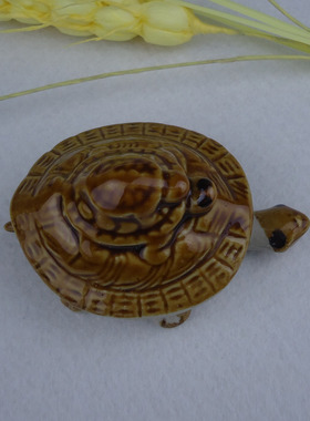 工艺长寿龟摆件陶瓷艺术品