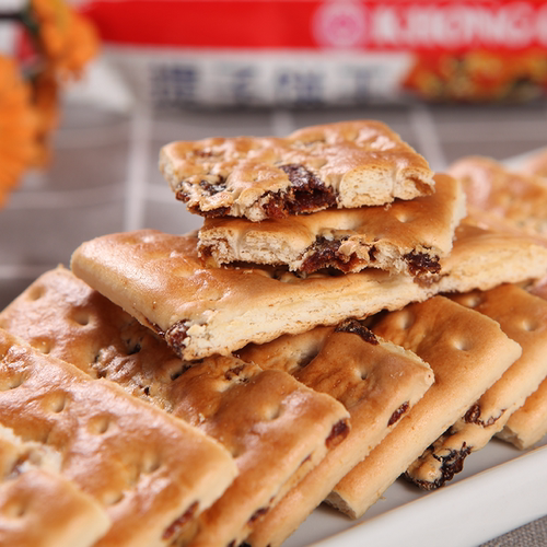 康元饼干提子饼干椰子奶油朱古力味夹心饼干200g*3包休闲零食 - 图2