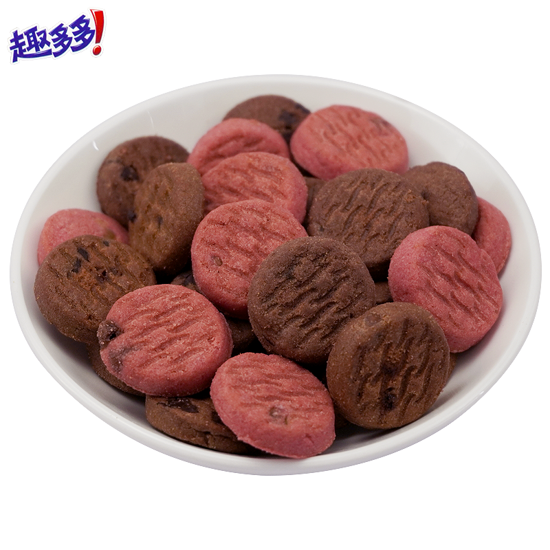 趣多多迷你曲奇41g生椰拿铁巧克力玫瑰粉盐味下午茶休闲儿童零食