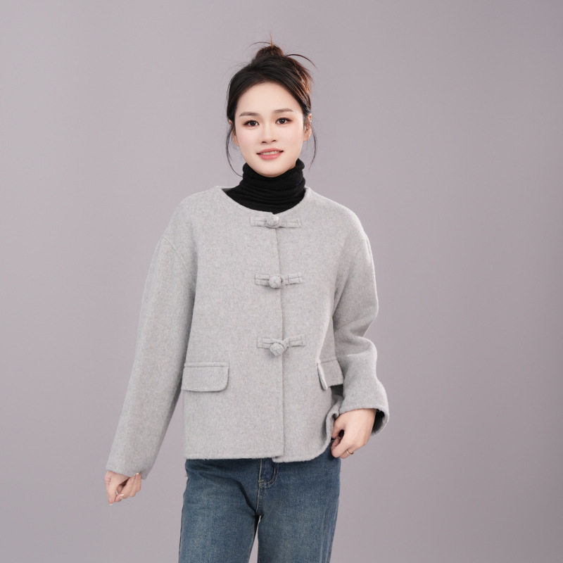 双面呢大衣女毛呢气质小个子气质韩版春秋冬新款百搭外套短款休闲,淘宝优惠券,粉丝福利购,淘宝优惠卷