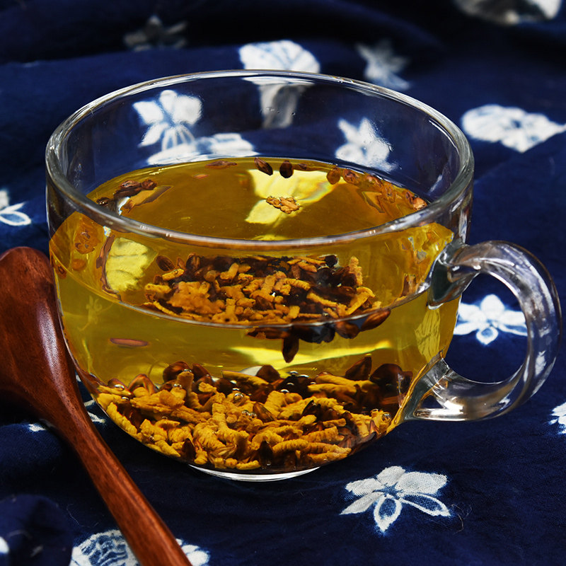 四川大凉山苦荞茶罐装非黑苦荞麦茶全株苦荞茶正品+大麦茶浓香型_虎窝淘