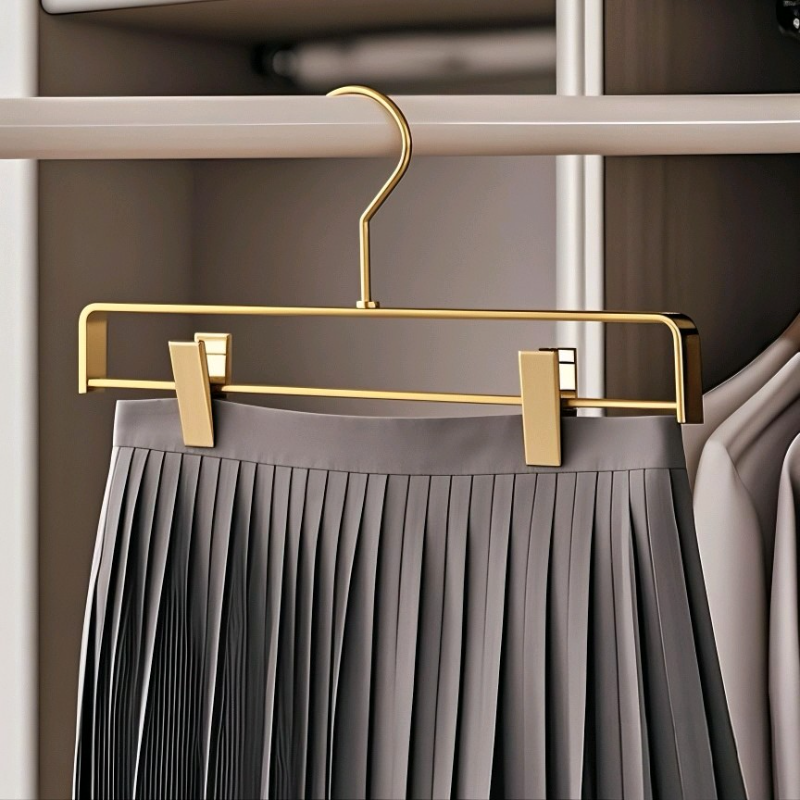 铝合金裤架裙架带夹子衣架家用收纳多功能衣架无痕防滑可伸缩裤夹,淘宝优惠券,粉丝福利购,淘宝优惠卷