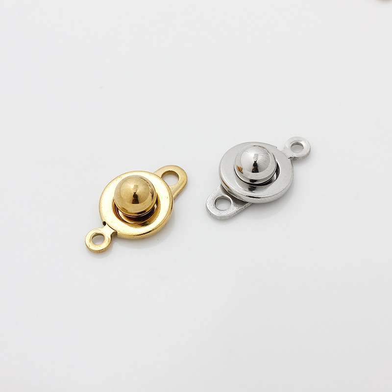 不褪色304钛钢不锈钢按扣水晶珍珠接头扣项链扣头手工diy饰品配件,淘宝优惠券,粉丝福利购,淘宝优惠卷