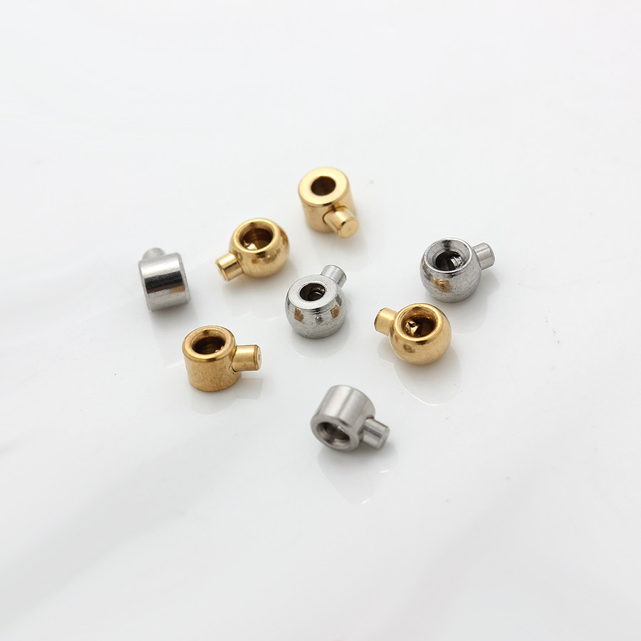 不掉色不锈钢钛钢镀18K金定位扣鱼线钢丝线收尾扣高压锅扣DIY配件,淘宝优惠券,粉丝福利购,淘宝优惠卷