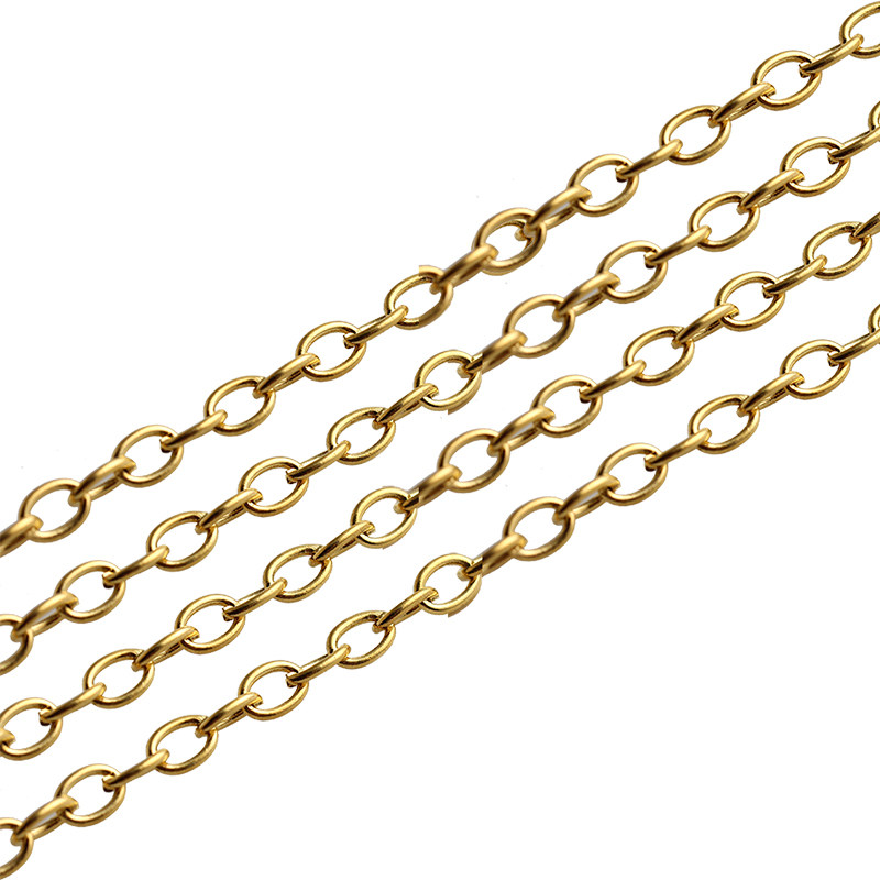diy制作手链项链材料 铁链条开口圈O字链子 金银色KC金饰品链条,淘宝优惠券,粉丝福利购,淘宝优惠卷