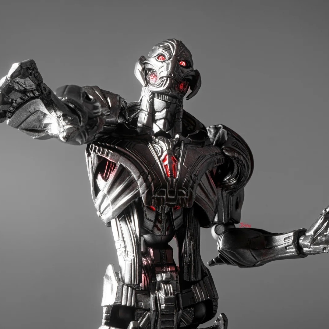 漫威海洋堂山口式Ultron复仇者联盟幻视奥创钢铁侠蜘蛛侠可动手办 - 图1