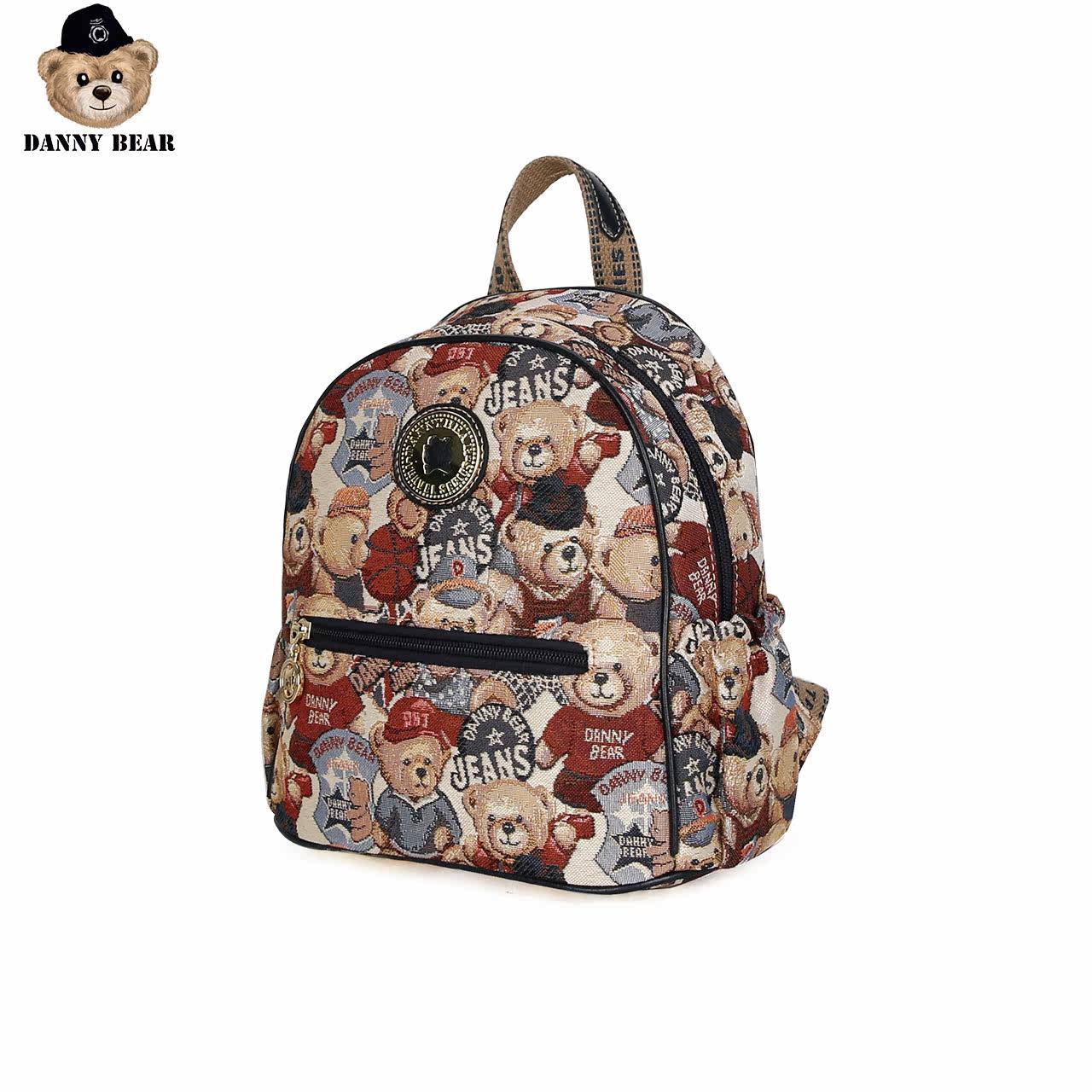 丹尼熊爱旅行学生女学院风小背包 dannybear酷玛仕双肩背包