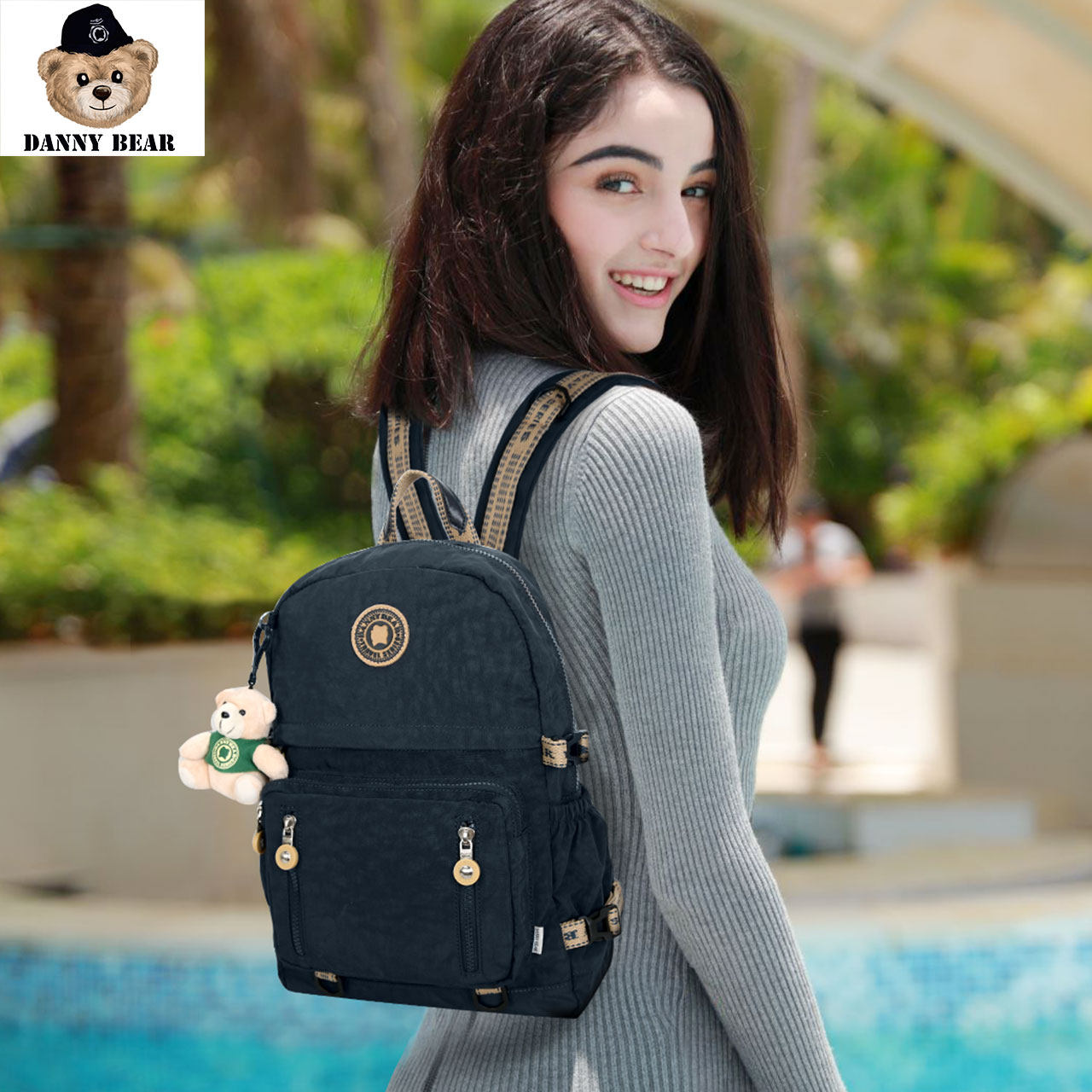 丹尼熊2020新款大容量可放双肩包 dannybear酷玛仕双肩背包