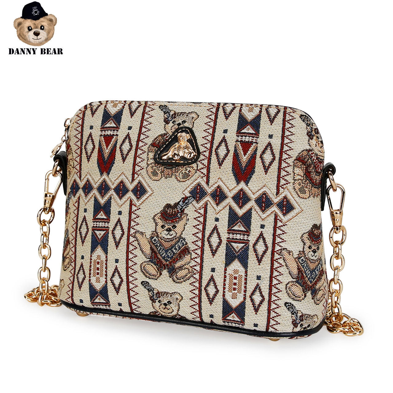 丹尼熊新品斜挎精灵熊潮女链条小包 dannybear酷玛仕女士包袋