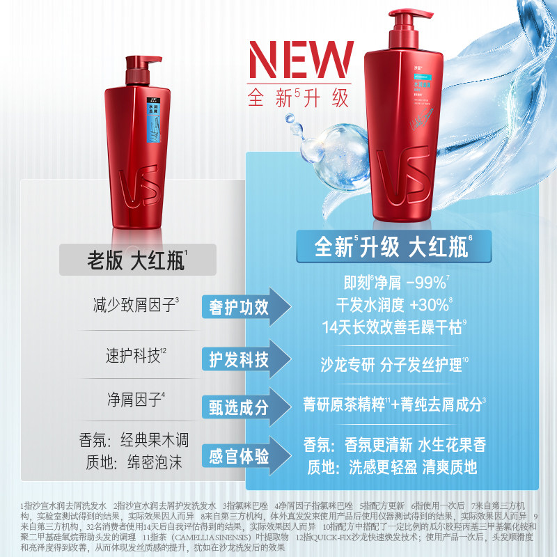 【抢现货!k姐双11】沙宣大红瓶清盈/修护洗发水护发素洗护套装
