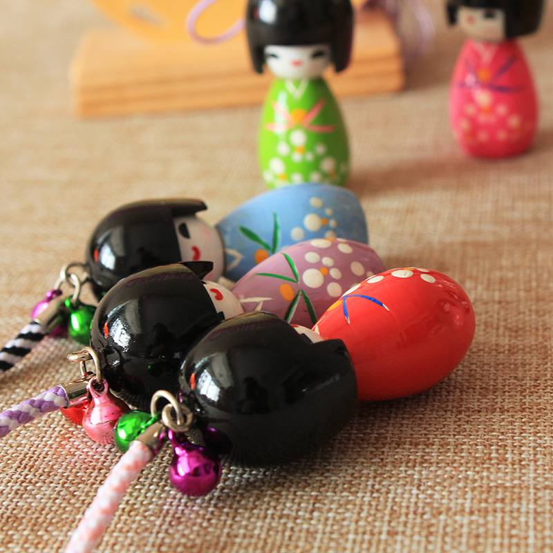日式木偶挂件玩偶摆件和服娃娃日本料理寿司店赠品装饰品手机包挂 - 图3