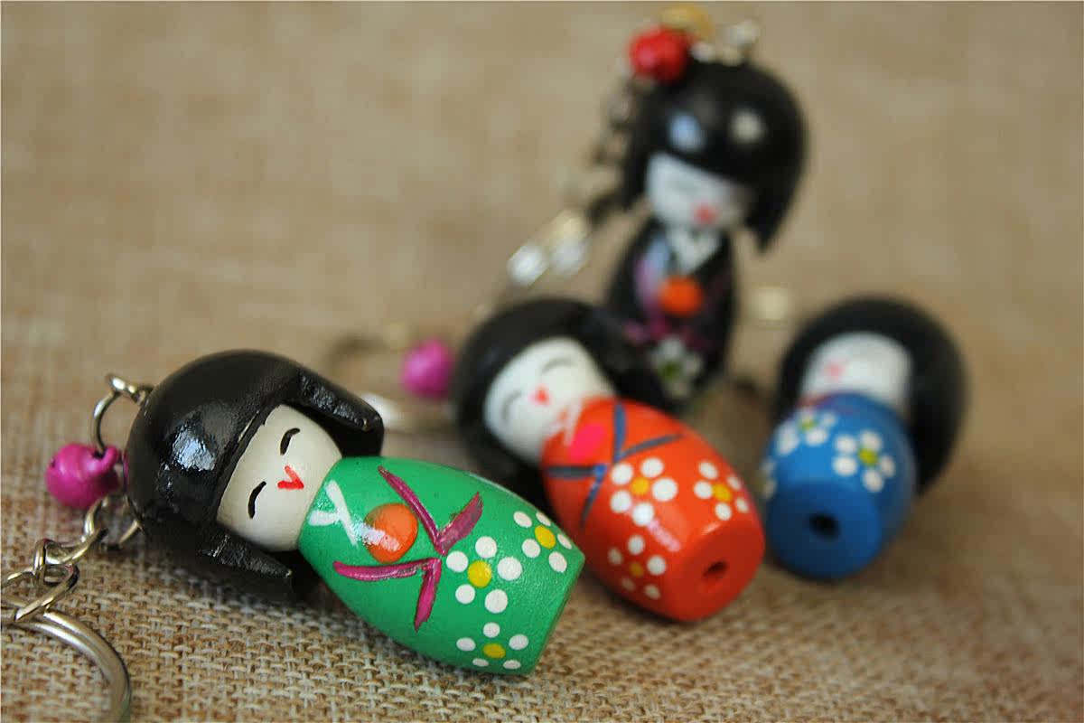 日式木偶挂件玩偶摆件和服娃娃套娃日本料理寿