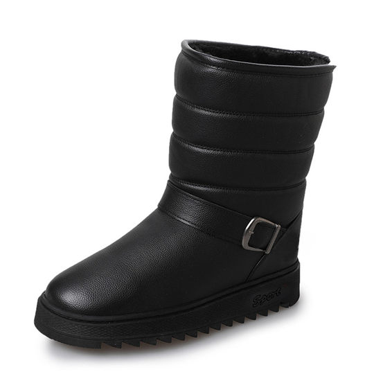 东北保暖雪地靴男加厚高筒棉靴加绒男棉鞋防水防滑雪靴厚底男冬靴