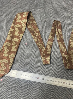 vintage中古领带真丝复古学院风
