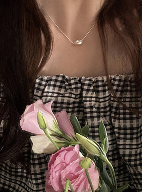 轻奢小众设计不规则扭结滚轮项链