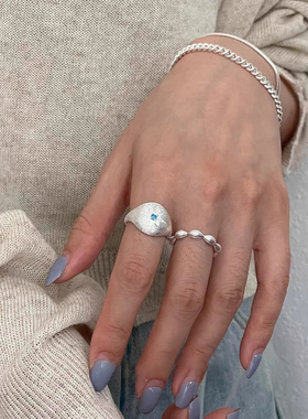 手工雕金工艺超闪小众设计戒指