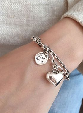 全新水滴做旧轻奢爱心简约复古