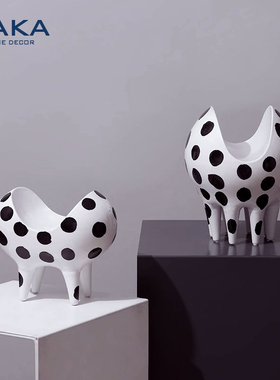 黑白圆点中国大陆装饰品陶瓷法式