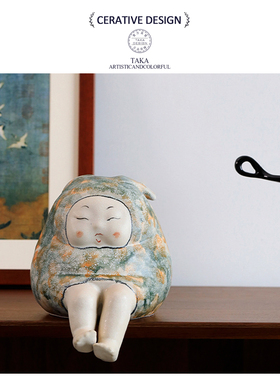 景德镇手工艺术雕塑陶瓷摆件