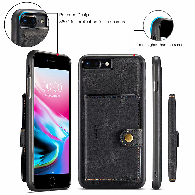 14Pro外壳适用苹果13手机壳插卡iPhone14promax钱卡包13商务SE2保护套8分体14带卡槽2合1磁吸皮套13pro商务12