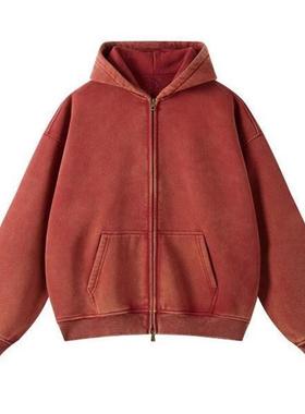 Vintage washed wax-dyed men's sweatshirt  水洗蜡染做旧男卫衣