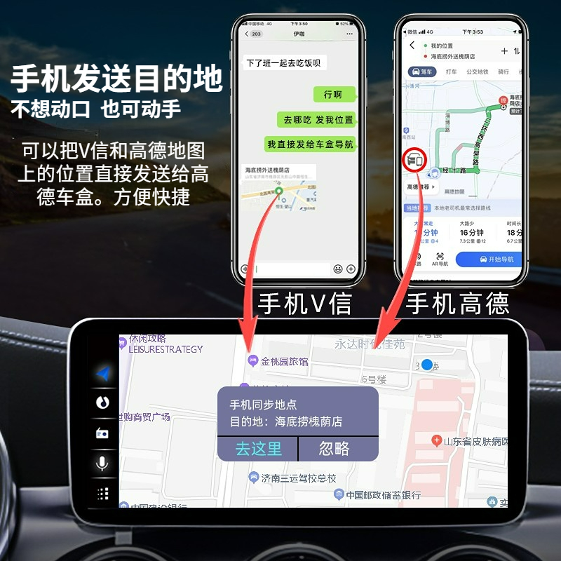 丰田亚洲龙汉兰达八代凯美瑞中控显示屏carplay模块升级车机导航 - 图2