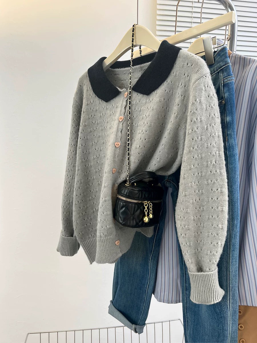 一号链接【B001—B050】秋冬新款针织长袖套头外套女款