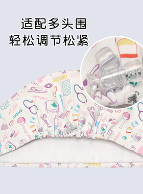 彩色用品印花手术帽女纯棉护士帽口腔医生工作小花帽手术室专用帽