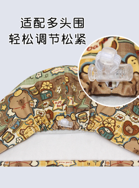 印花手术帽女纯棉护士帽透气吸汗口腔医生工作圆帽手术室专用帽子