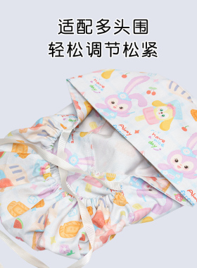 马尾帽手术帽女纯棉手术室工作帽护士花帽口腔医师帽透气吸汗包头
