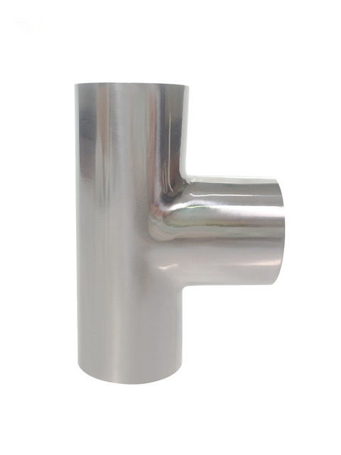 Stainless steel sanitary welding tee