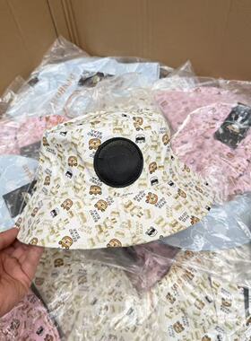 撤柜尾单！柜价488！大厂出货~可爱卡通小熊老花儿童成人渔夫帽子
