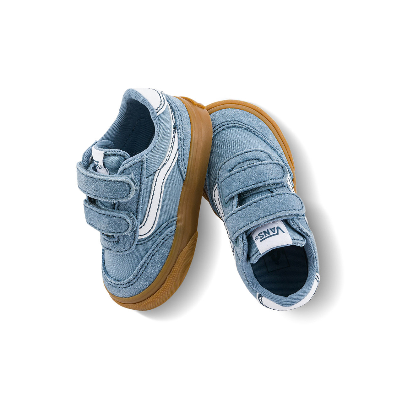 Vans范斯童鞋官方 Brooklyn LS V灰蓝色小童板鞋,淘宝优惠券,粉丝福利购,淘宝优惠卷