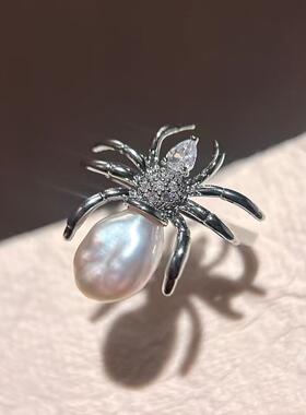 蜘蛛巴洛克新品6-7mm可调节戒指