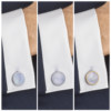 Shell cufflinks, business formal wear, versatile men’s cuff studs