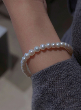 18K金天然淡水珍珠轻奢项链/手链