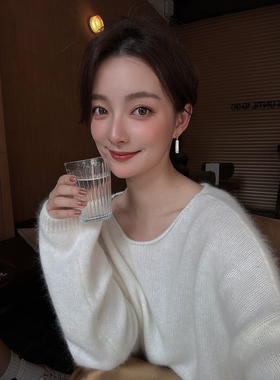 天然牙签淡水珍珠耳钉无耳洞耳夹
