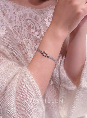 MISS HELEN S925银高奢马蹄扣手链女手饰高级感小众精致生日礼物