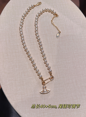 珍珠颈链女小众设计感高级轻奢