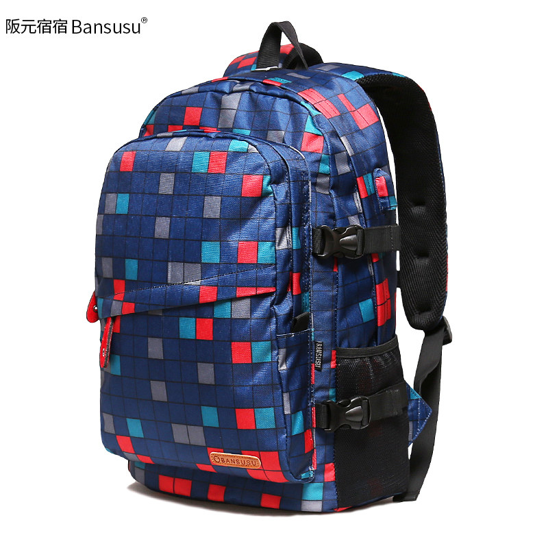bansusu .男女韩版潮中学生双肩包 阪元宿宿双肩背包