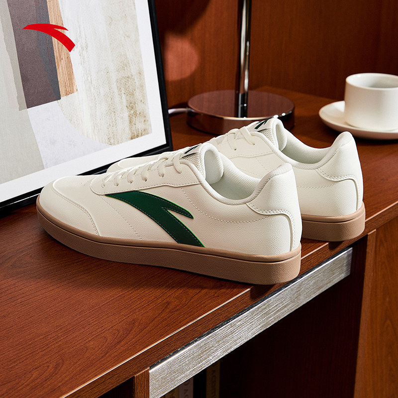 安踏活力板鞋男鞋2025冬季新款官方正品低帮薄底足球风休闲运动鞋,淘宝优惠券,粉丝福利购,淘宝优惠卷