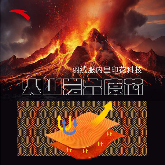 安踏羽绒服男款2025冬季新款棉服青少年立领保暖面包服羽绒外套男