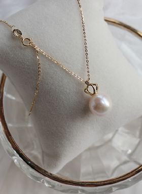 天然纯银大尺寸通勤款风珍珠项链