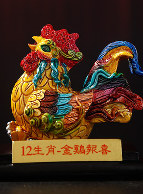 思故乡天津泥人张泥塑十二生肖吉祥好运摆件龙虎鸡狗属相摆件