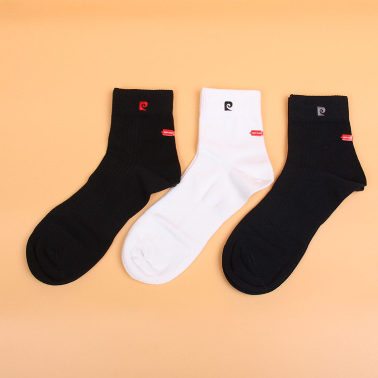 满3双包邮皮尔卡丹运动男棉袜PC421精梳棉70%吸汗抗菌耐磨防臭,淘宝优惠券,粉丝福利购,淘宝优惠卷