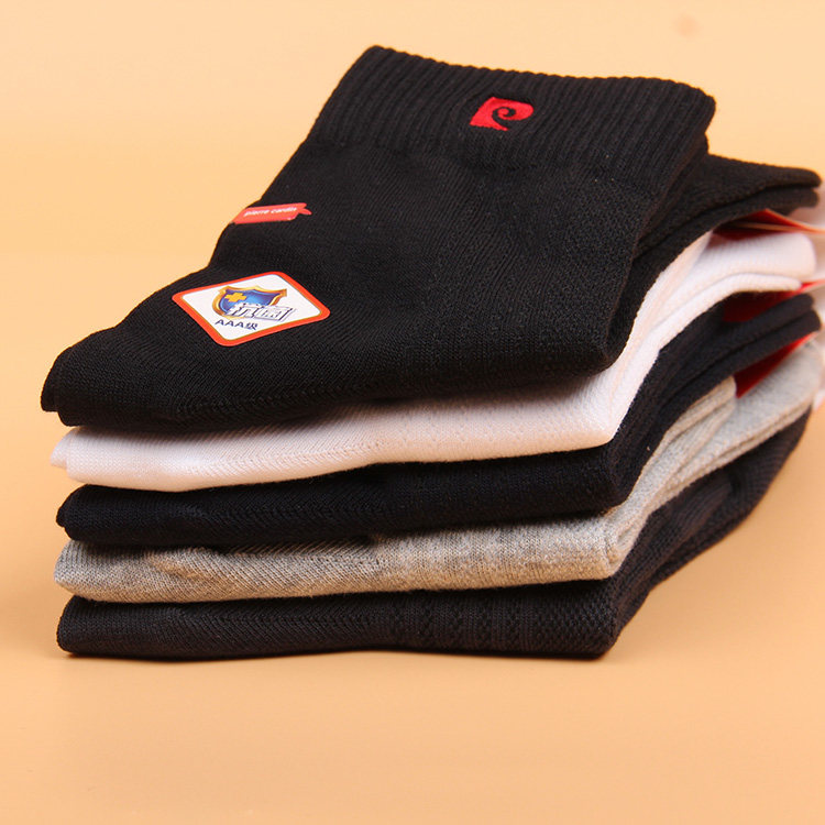 满3双包邮皮尔卡丹运动男棉袜PC421精梳棉70%吸汗抗菌耐磨防臭,淘宝优惠券,粉丝福利购,淘宝优惠卷