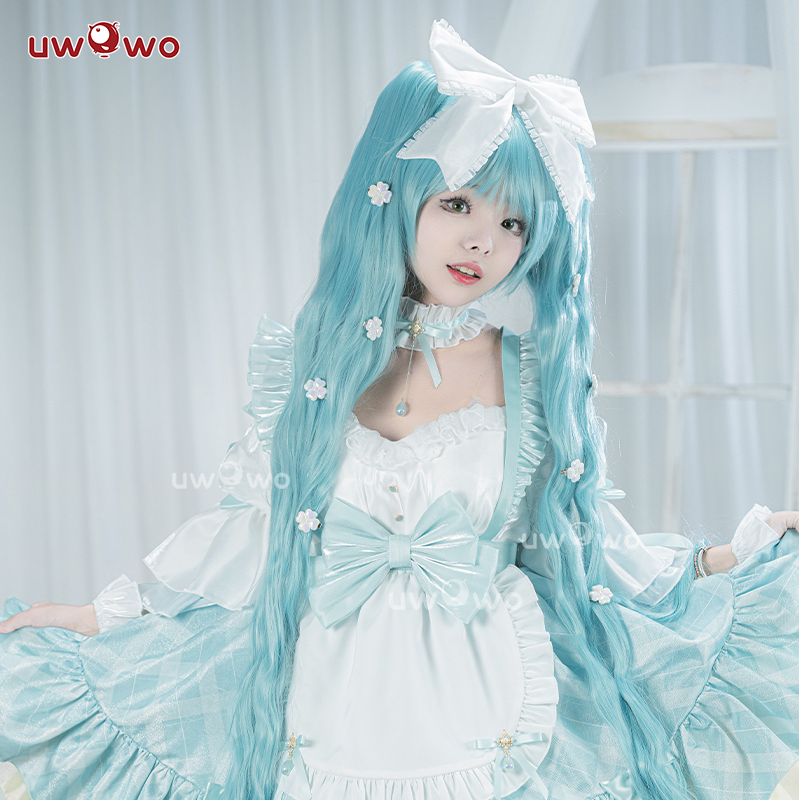 预售Uwowo悠窝窝初音未来16周年庆生贺图 洋装cos MIKU 服装女 - 图0