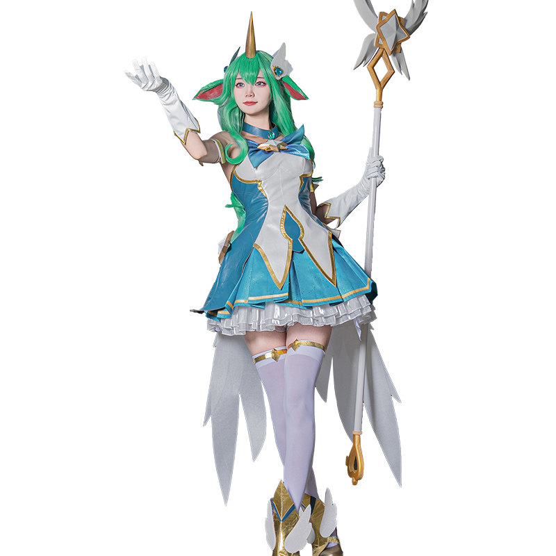 预售悠窝窝英雄联盟cosplay 星之守护者索拉卡cos 服装女 星妈C服