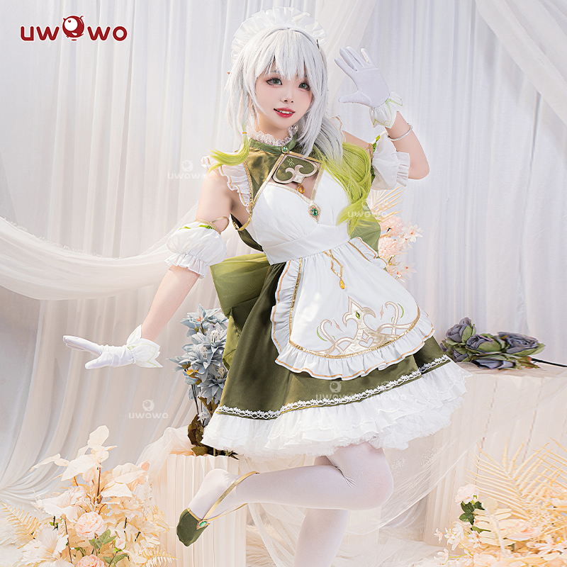 现货Uwowo悠窝窝原神同人可爱须弥纳西妲同人女仆cosplay服装草神 - 图0