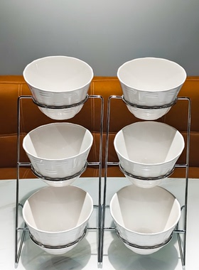 酒店早餐器皿自助餐展示盘